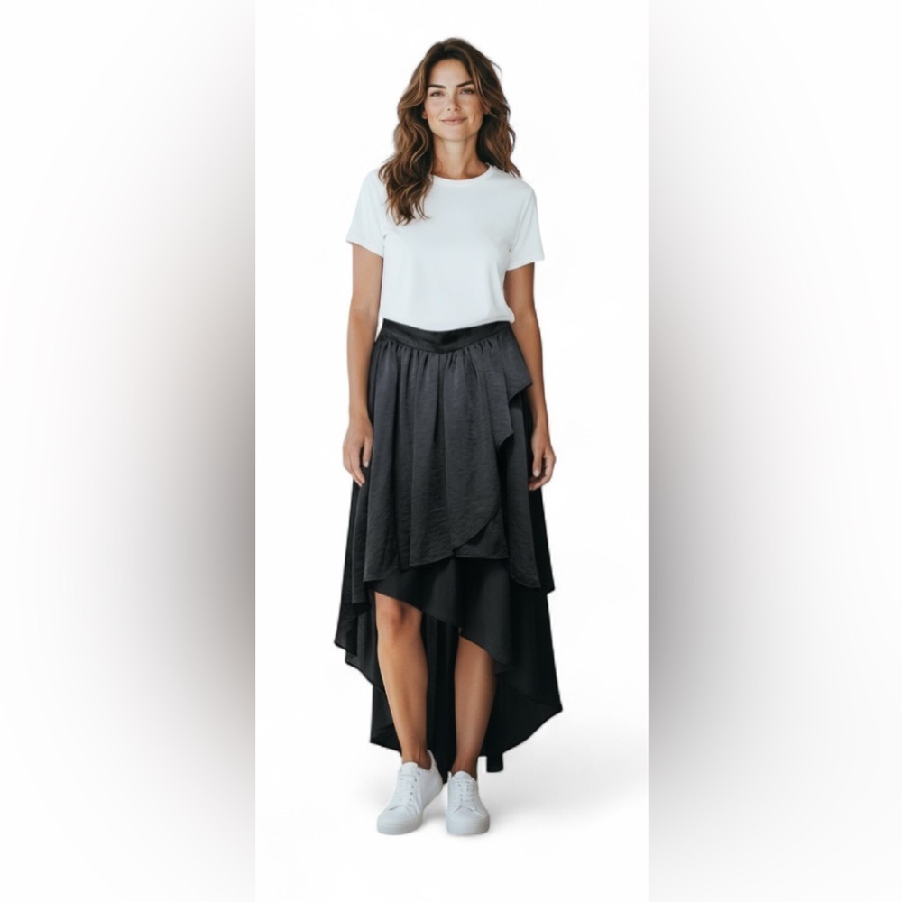 BCBGENERATION BLACK MAXI SKIRT